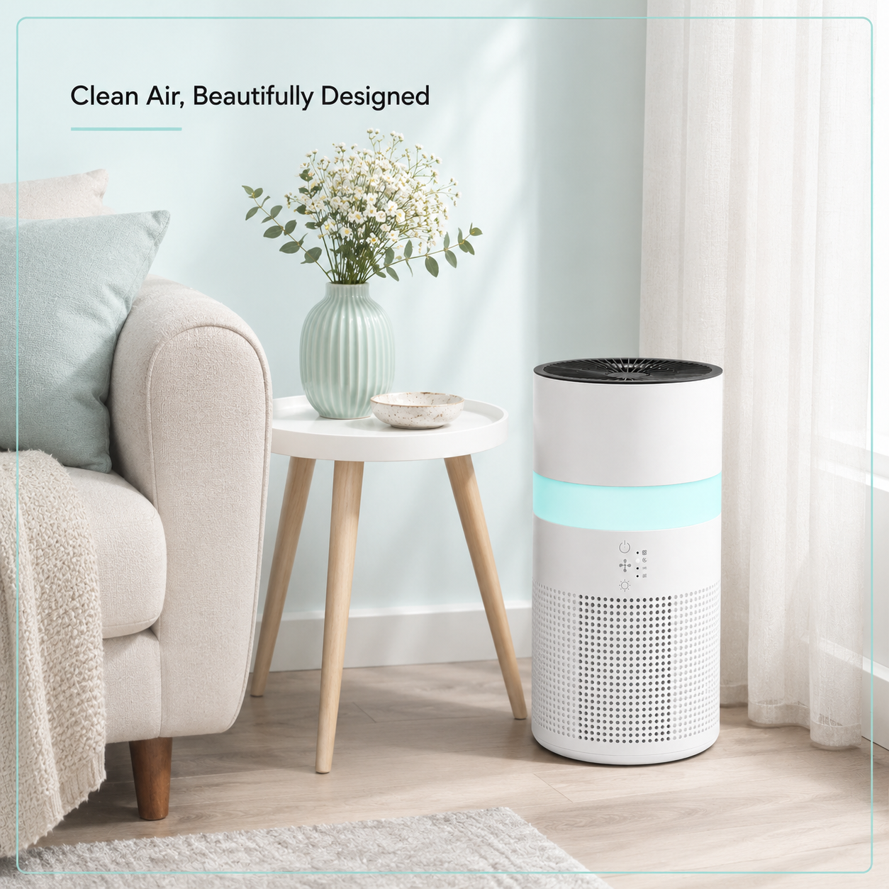 4-in-1 Nursery Air Purifier + Humidifier — True HEPA, Smart Wi-Fi, Aromatherapy (Covers 550 sq ft)