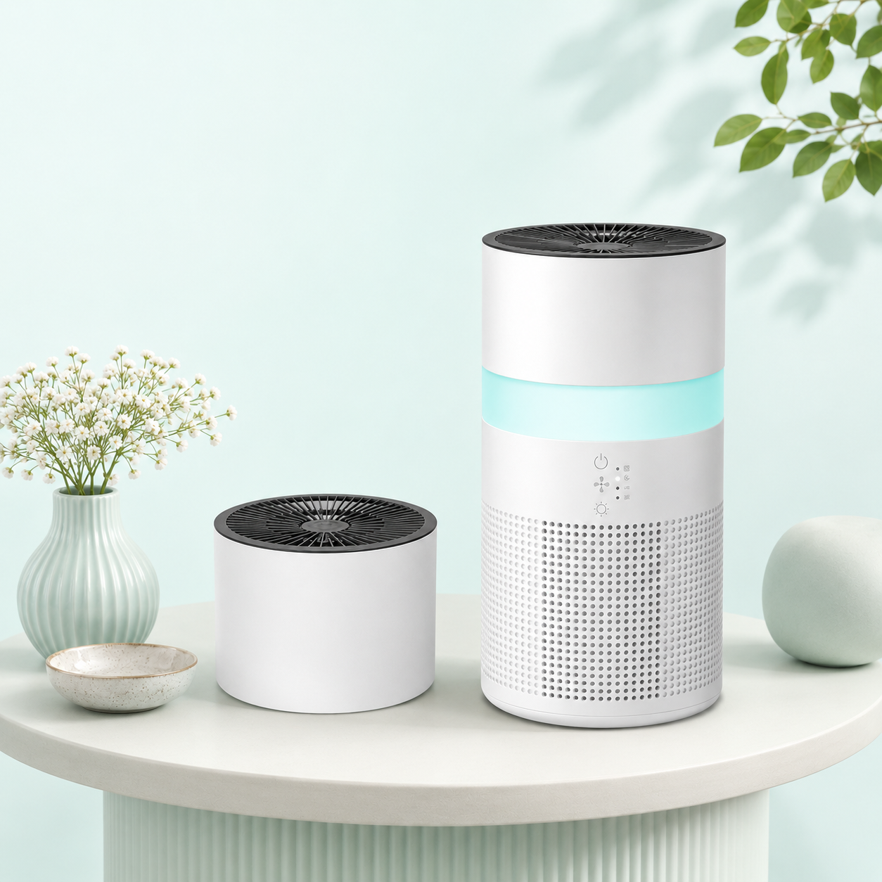 4-in-1 Nursery Air Purifier + Humidifier — True HEPA, Smart Wi-Fi, Aromatherapy (Covers 550 sq ft)