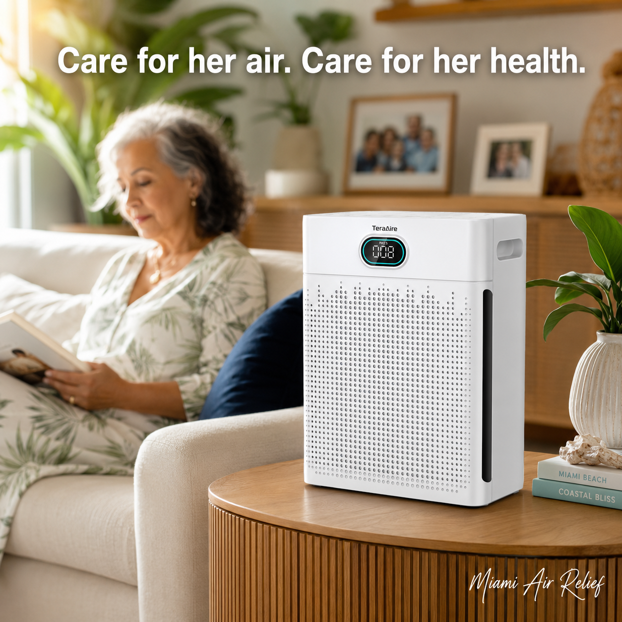 Miami Air Relief™ Large-Room Smoke Purifier