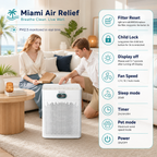 Miami Air Relief™ Large-Room Smoke Purifier
