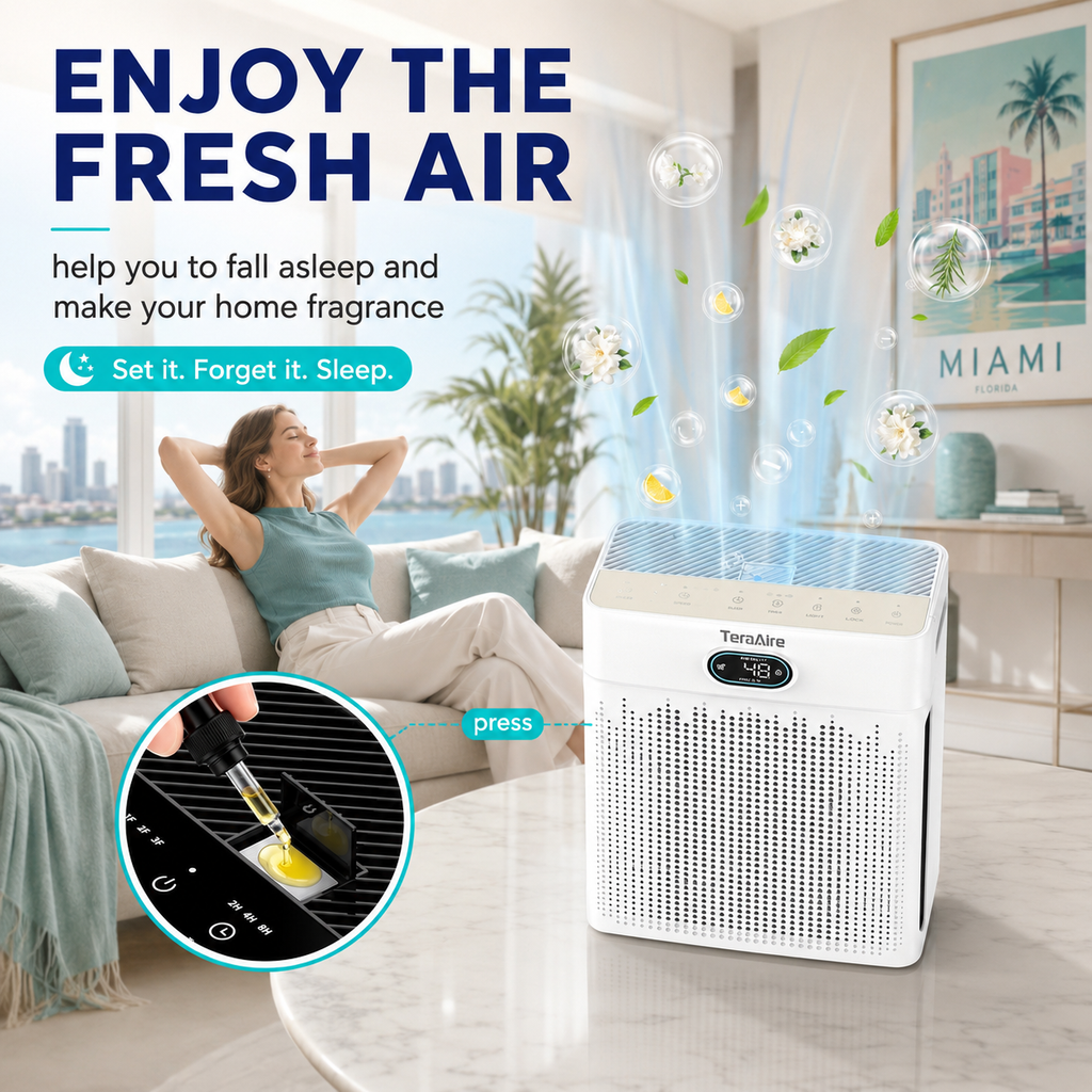 Miami Air Relief™ Large-Room Smoke Purifier